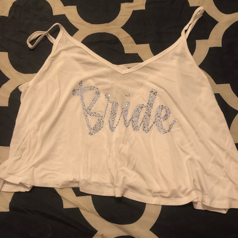 Bride crop top